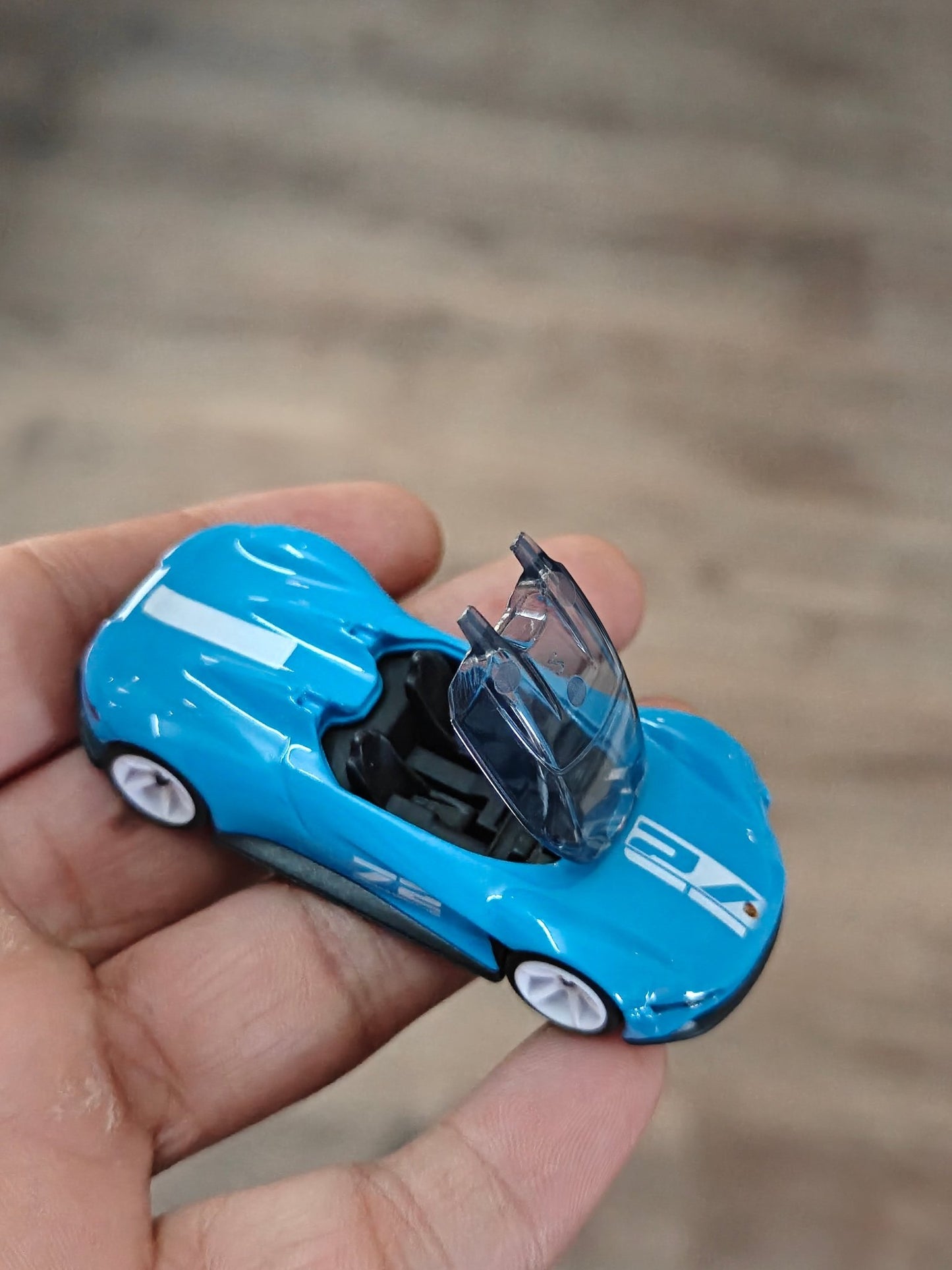 Majorette Porsche Vision Gran Turismo - Blue (Uncarded - New) - Kinder Logs