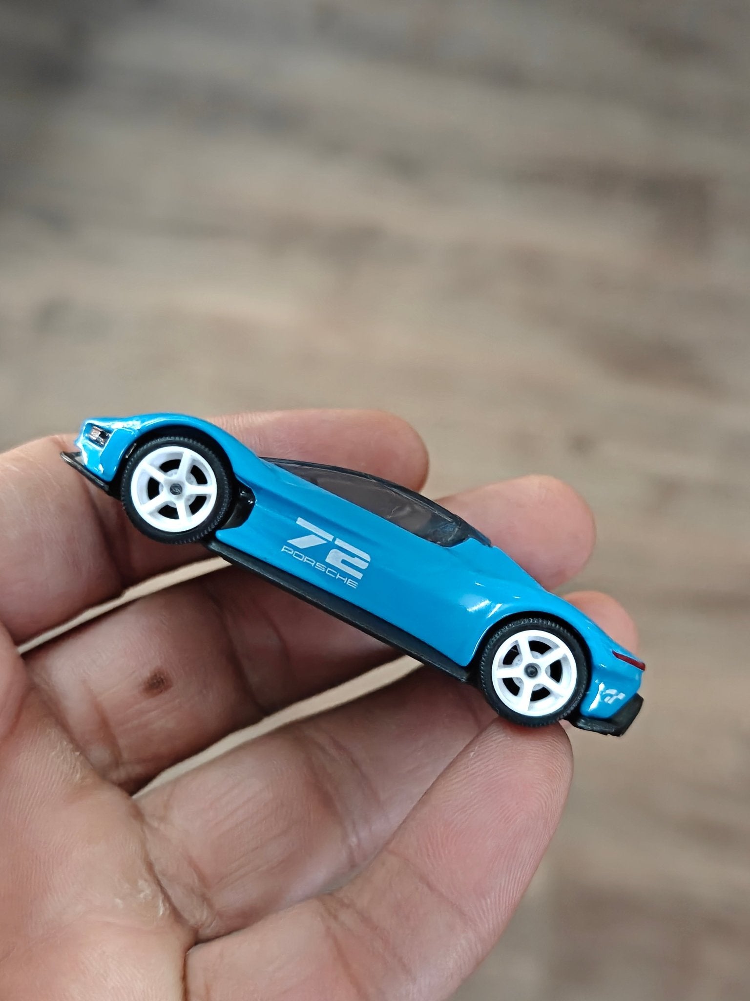 Majorette Porsche Vision Gran Turismo - Blue (Uncarded - New) - Kinder Logs