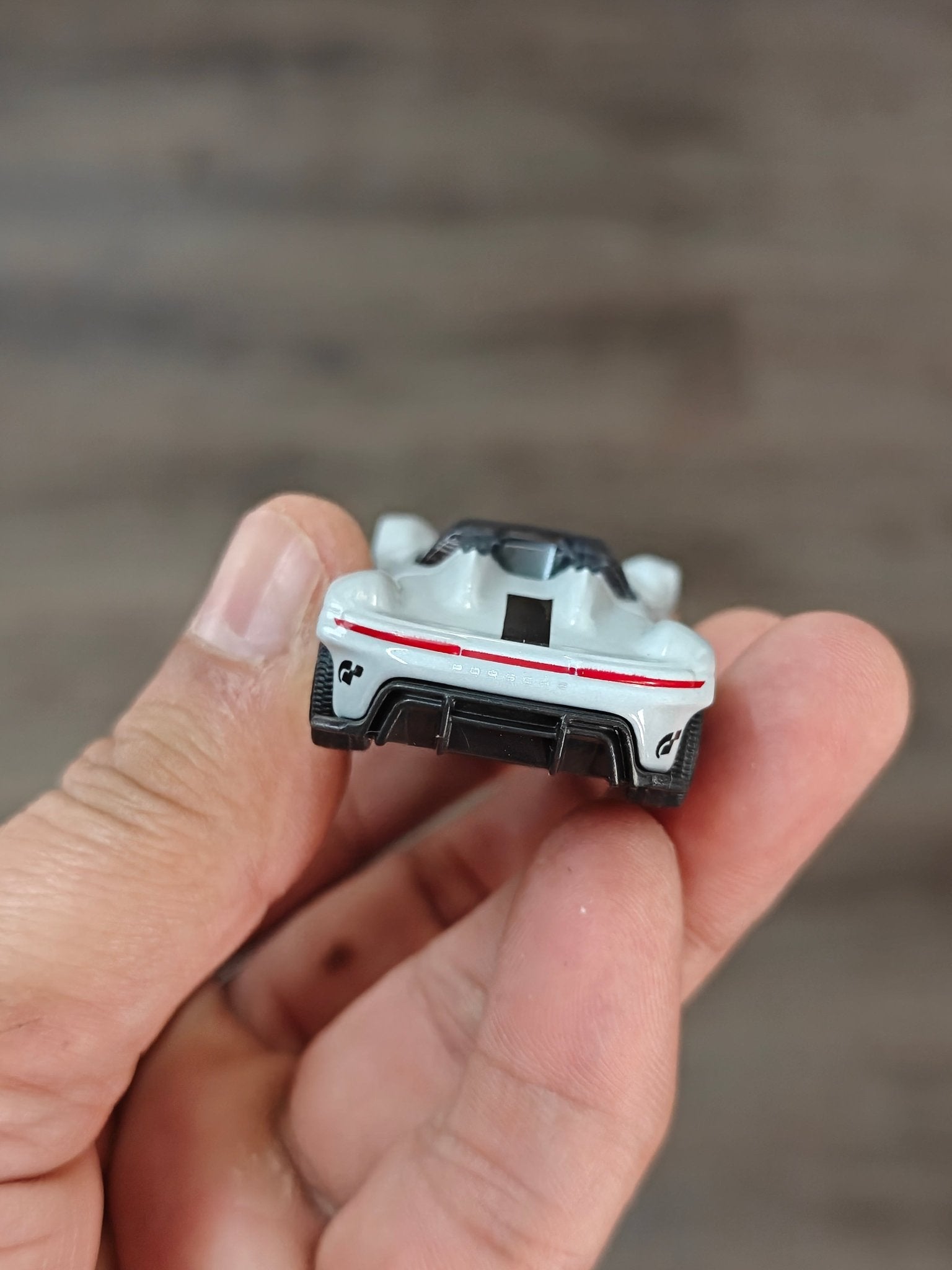 Majorette Porsche Vision Gran Turismo - Light Grey (Uncarded - New) - Kinder Logs