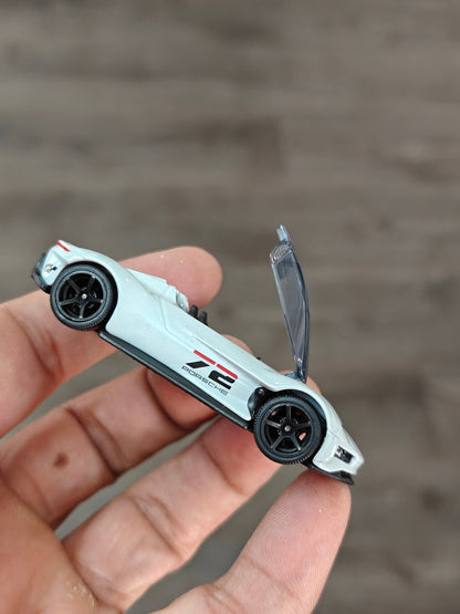 Majorette Porsche Vision Gran Turismo - Light Grey (Uncarded - New) - Kinder Logs