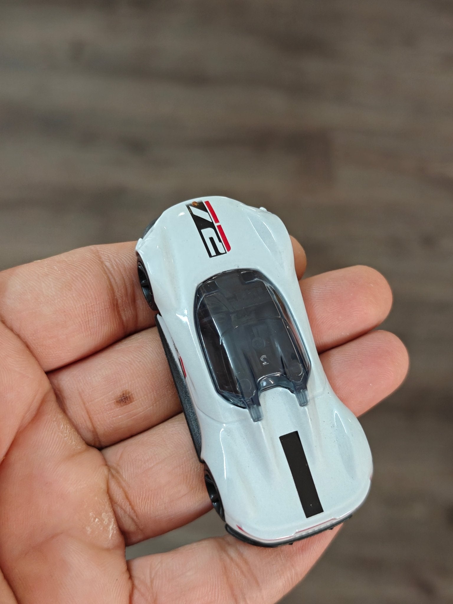 Majorette Porsche Vision Gran Turismo - Light Grey (Uncarded - New) - Kinder Logs