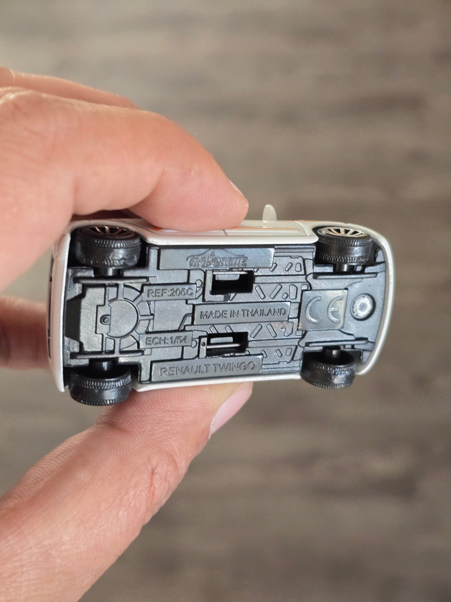 Majorette Renault Twingo - White (Uncarded - New) - Kinder Logs