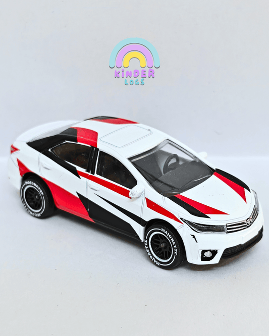Majorette Toyota Corolla Altis - White (Uncarded - New) - Kinder Logs