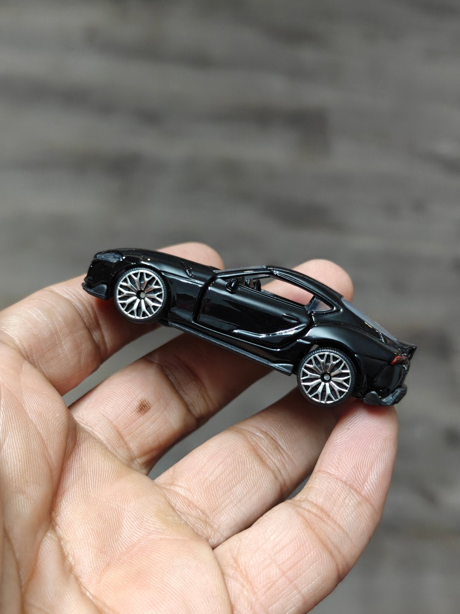 Majorette Toyota GR Supra - Gloss Black (Uncarded - New) - Kinder Logs