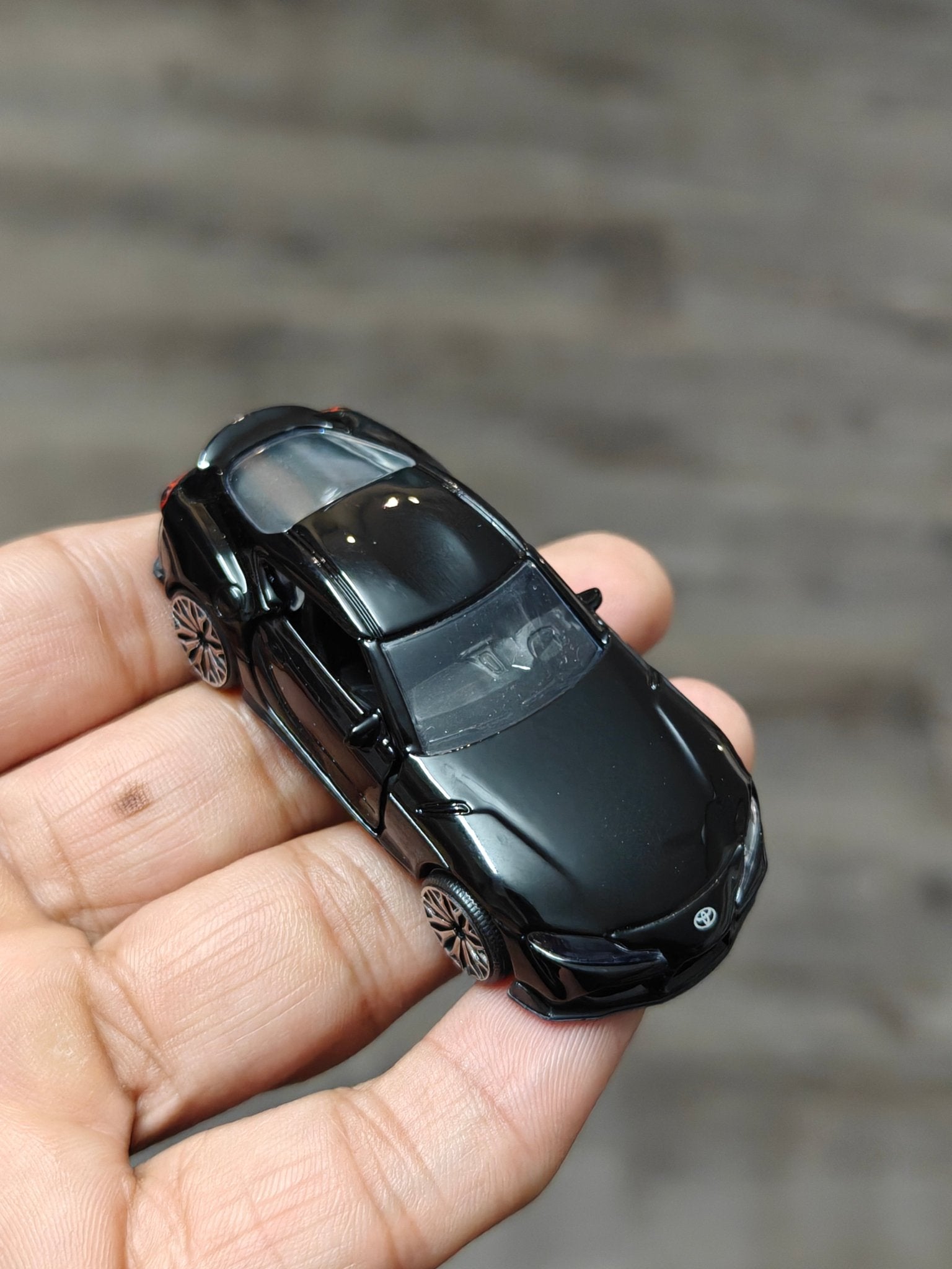 Majorette Toyota GR Supra - Gloss Black (Uncarded - New) - Kinder Logs