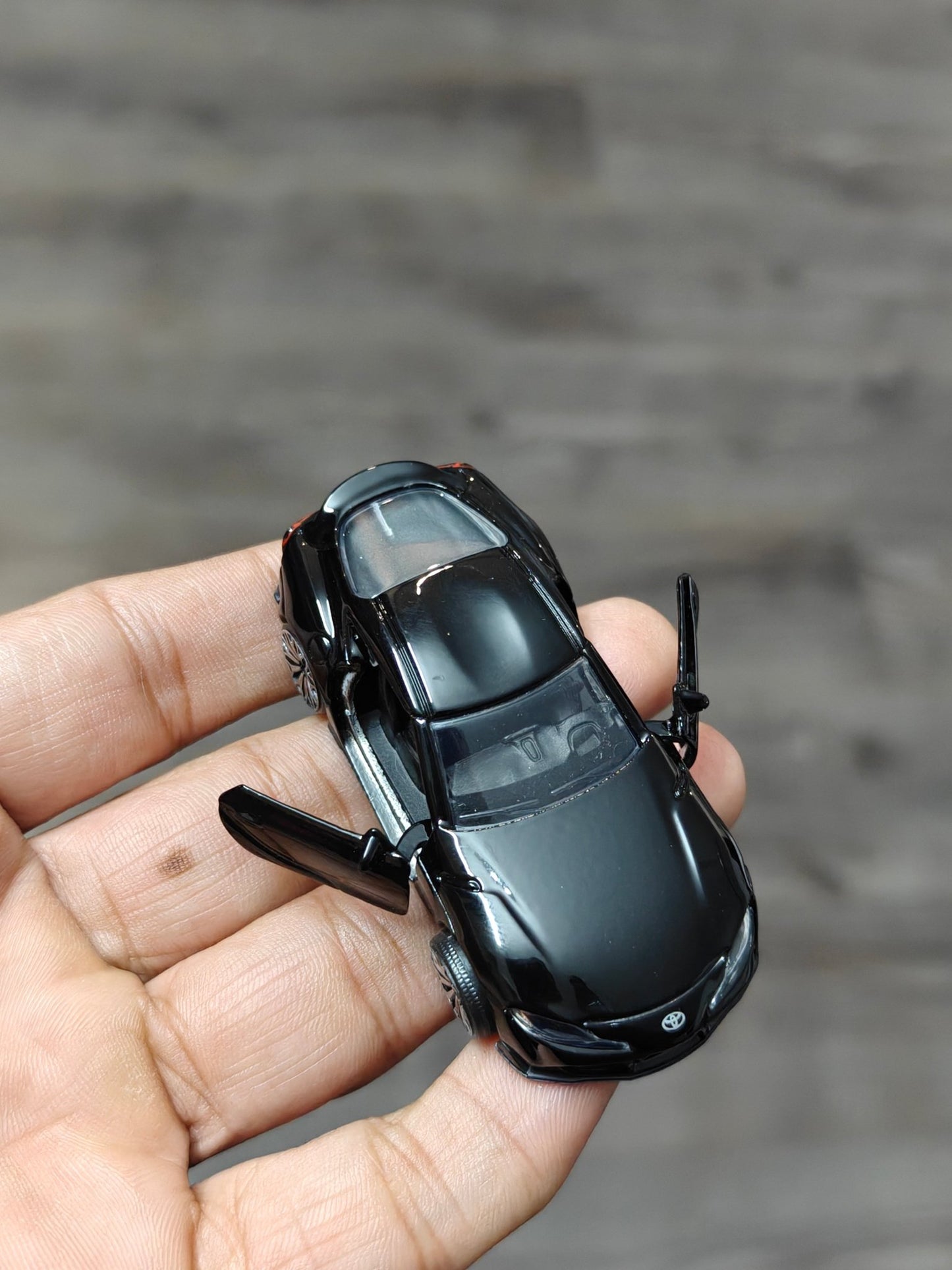 Majorette Toyota GR Supra - Gloss Black (Uncarded - New) - Kinder Logs