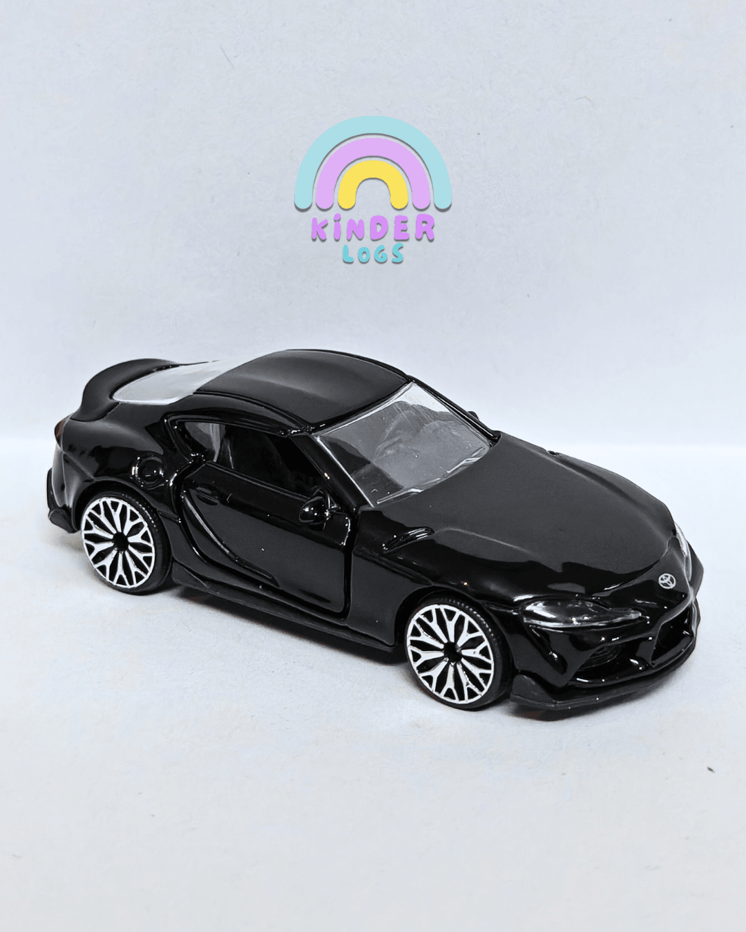 Majorette Toyota GR Supra - Gloss Black (Uncarded - New) - Kinder Logs