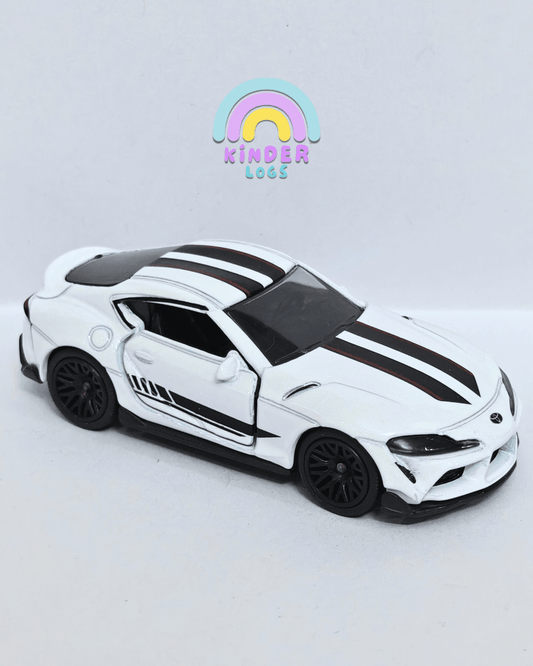 Majorette Toyota GR Supra - White (Uncarded - New) - Kinder Logs