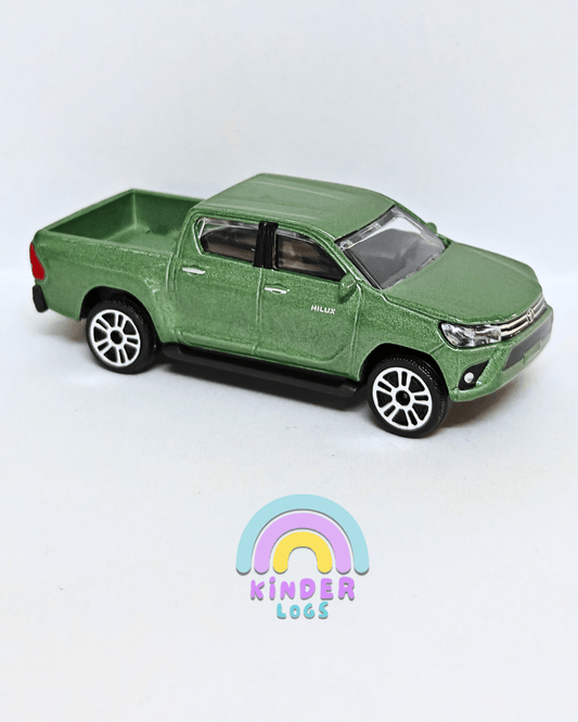 Majorette Toyota Hilux REVO - Green (Uncarded - New) - Kinder Logs