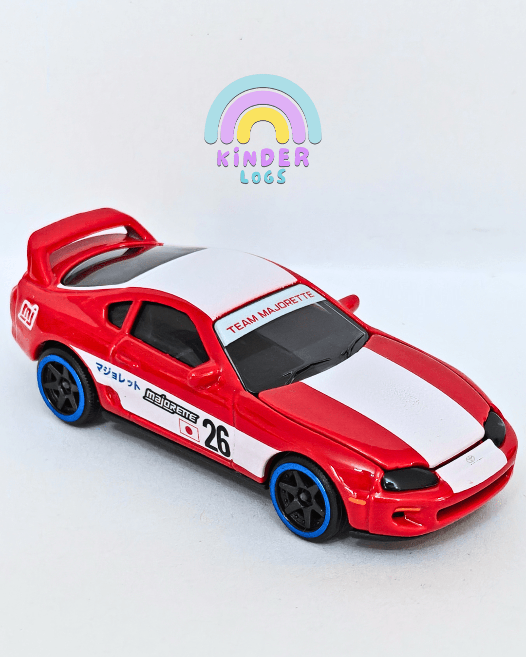 Majorette Toyota Supra JZA 80 - Red (Uncarded - New) - Kinder Logs