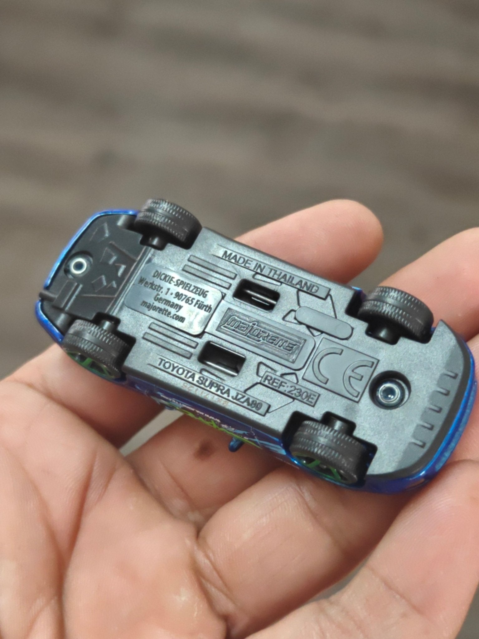Majorette Toyota Supra With Tuning Parts (Uncarded - New) - Kinder Logs