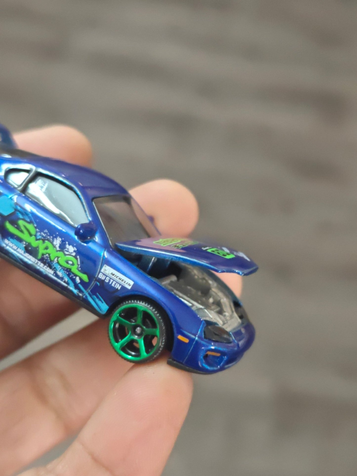 Majorette Toyota Supra With Tuning Parts (Uncarded - New) - Kinder Logs