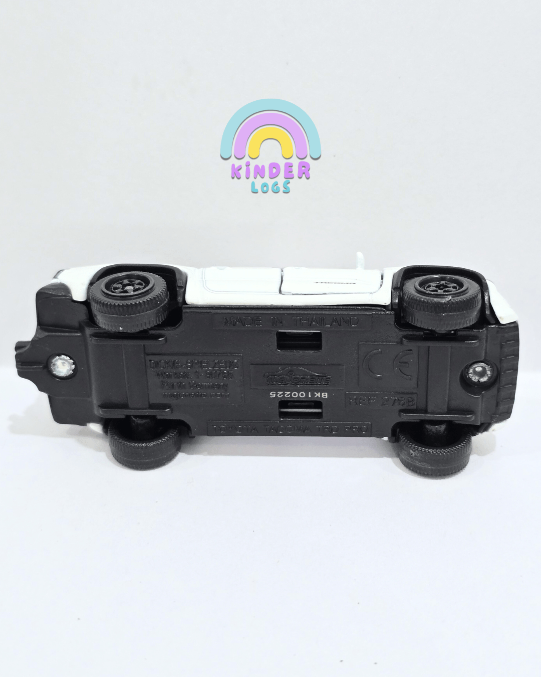 Majorette Toyota Tacoma TRD Pro - White (Uncarded) - Kinder Logs