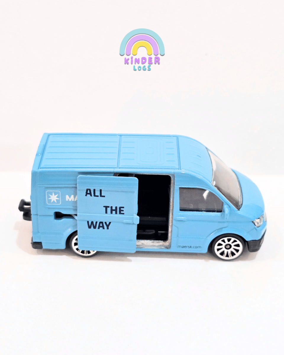 Majorette Volkswagen Crafter Maersk Logistic Van (Uncarded) - Kinder Logs
