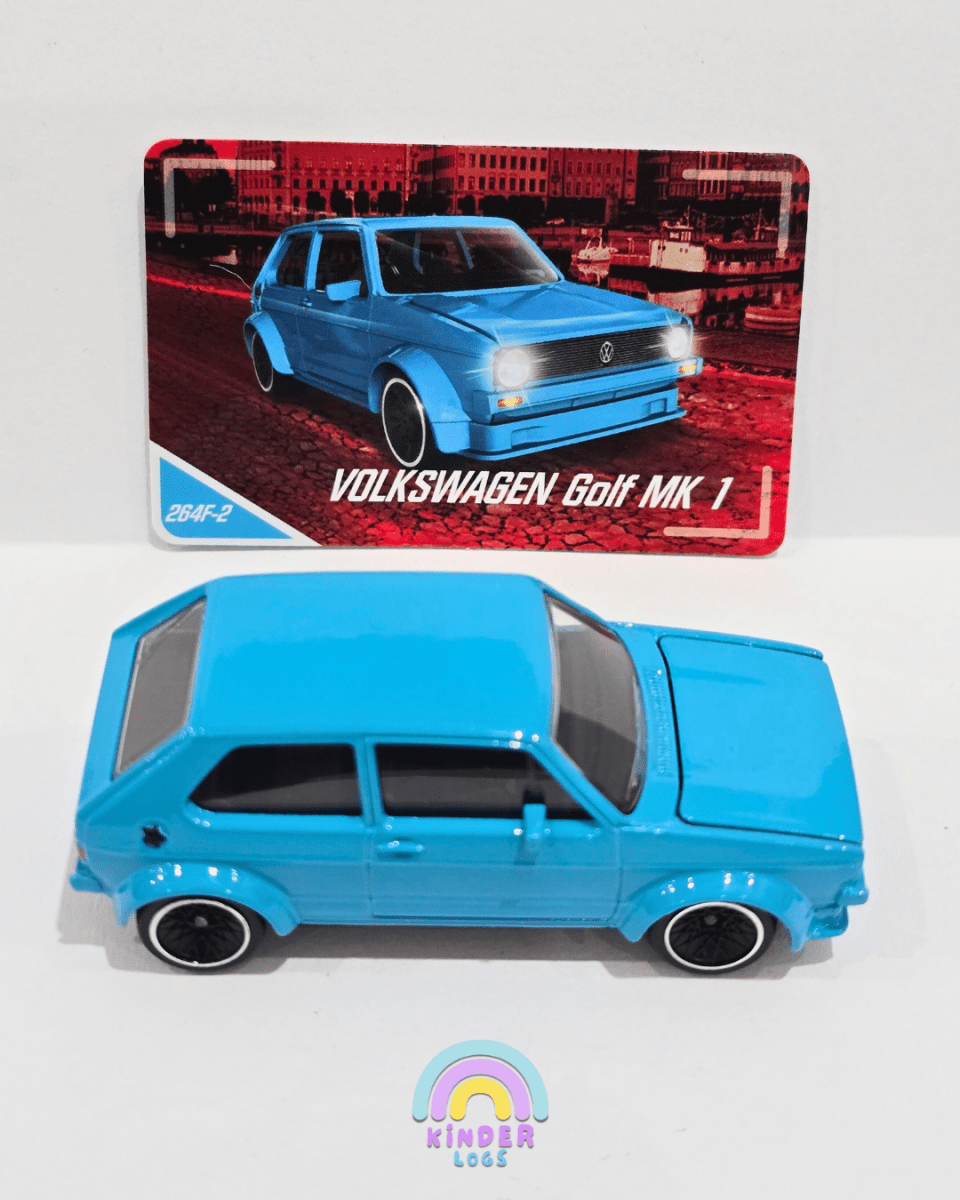 Majorette Volkswagen Golf MK1 - Blue (Uncarded) - Kinder Logs