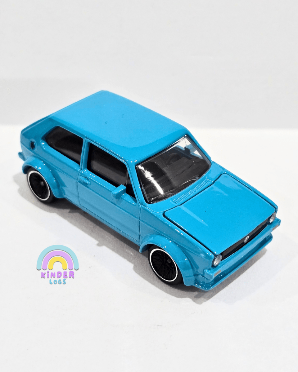 Majorette Volkswagen Golf MK1 - Blue (Uncarded) - Kinder Logs