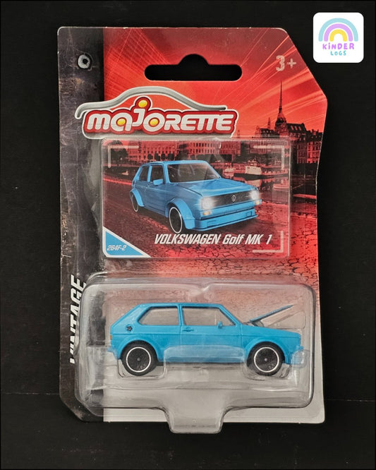 Majorette Volkswagen Golf MK1 (Exclusive Blue Color) - Kinder Logs