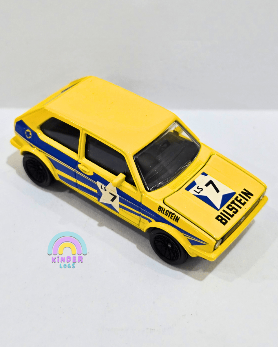 Majorette Volkswagen Golf MK1 - Yellow (Uncarded) - Kinder Logs