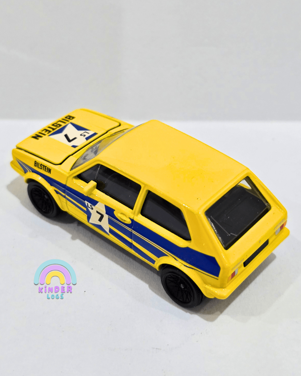 Majorette Volkswagen Golf MK1 - Yellow (Uncarded) - Kinder Logs