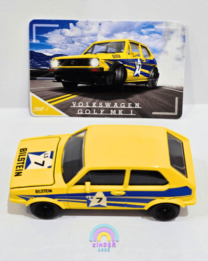 Majorette Volkswagen Golf MK1 - Yellow (Uncarded) - Kinder Logs