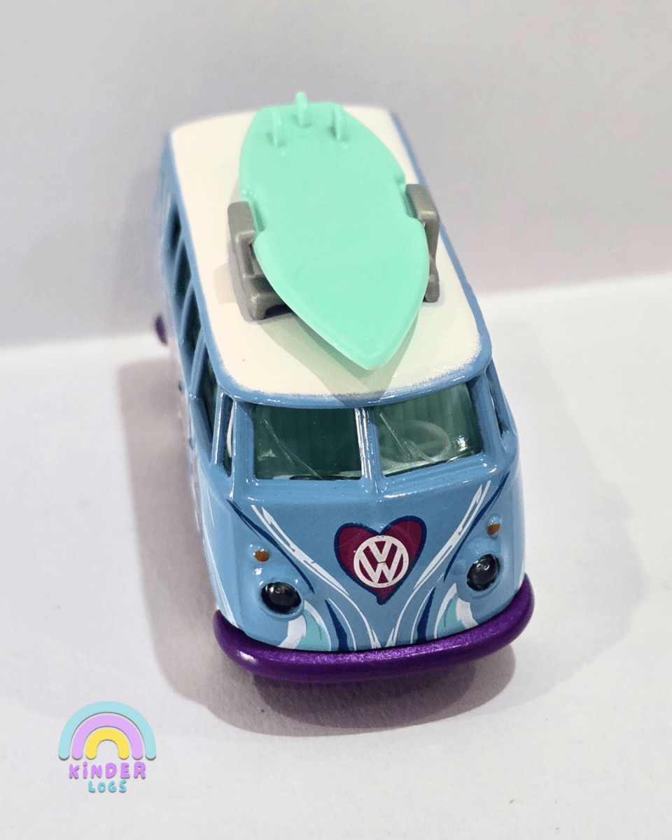 Majorette Volkswagen T1 Bus With Metal Box (Uncarded) - Kinder Logs