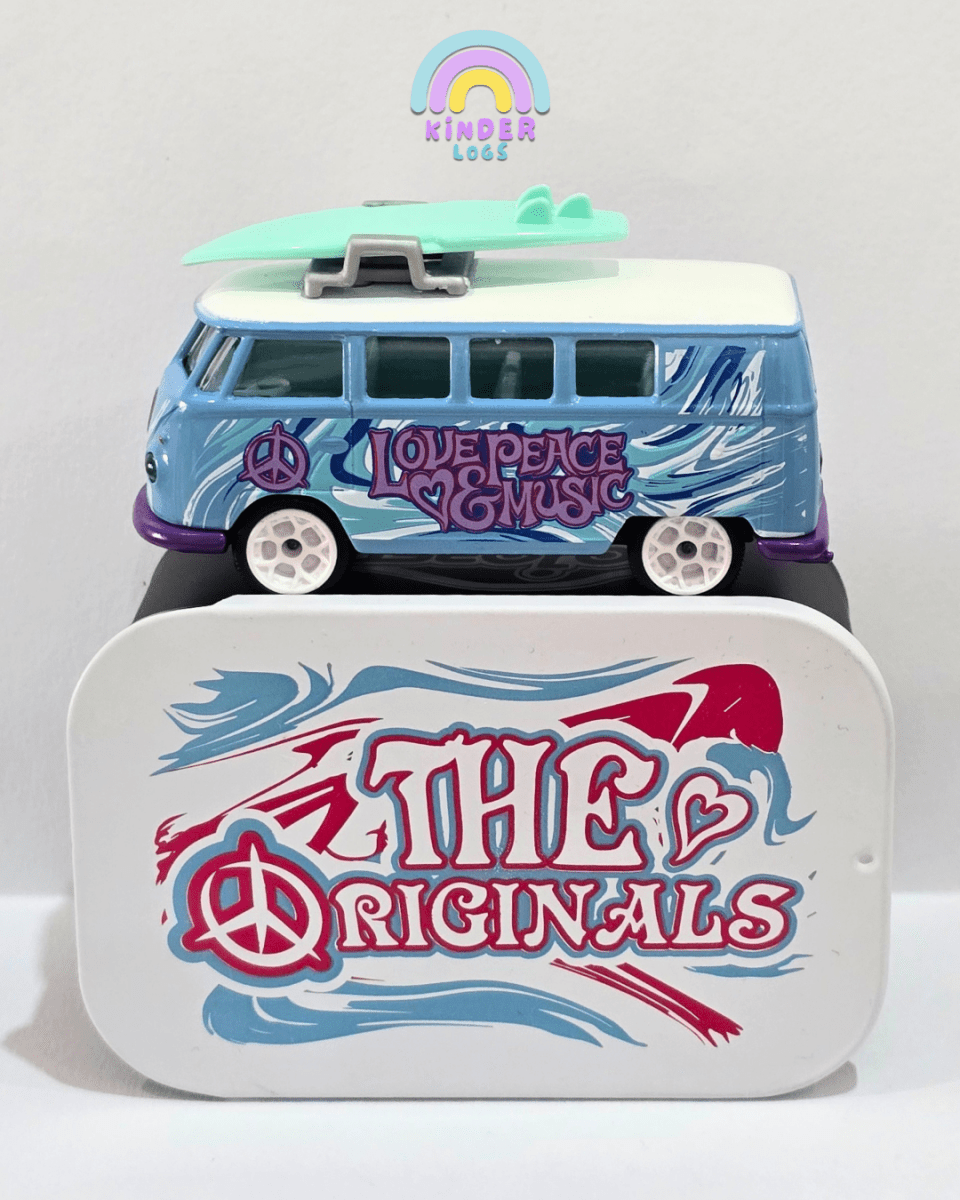 Majorette Volkswagen T1 Bus With Metal Box (Uncarded) - Kinder Logs