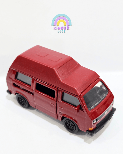 Majorette Volkswagen T3 Van - Maroon (Uncarded) - Kinder Logs