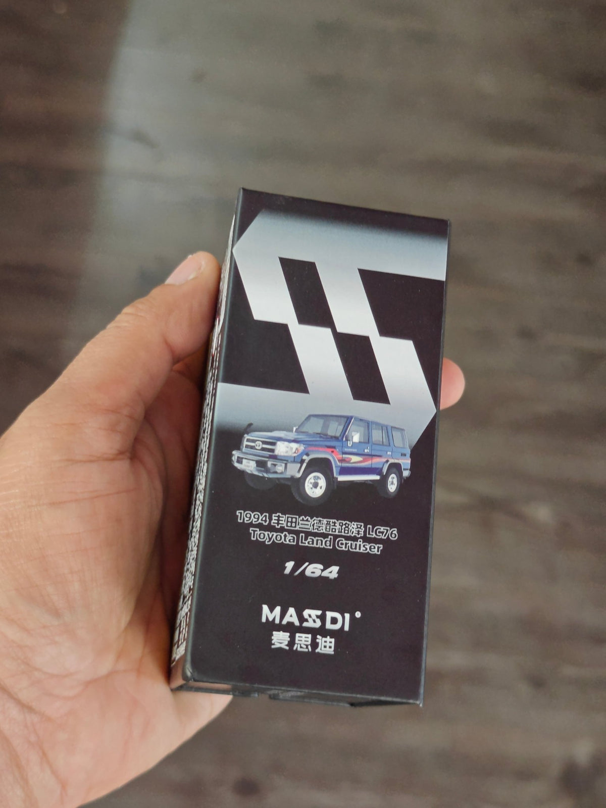 Massdi 1994 Toyota Land Cruiser LC76 - Blue (Open Box) - Kinder Logs