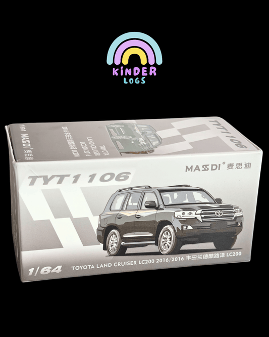 Massdi 2016 Toyota Land Cruiser LC200 - Dark Green - TYT1106 (Open Box) - Kinder Logs