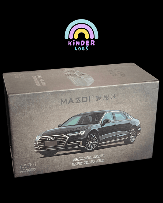 Massdi 2021 Audi A8 L - Black (Open Box) - Kinder Logs