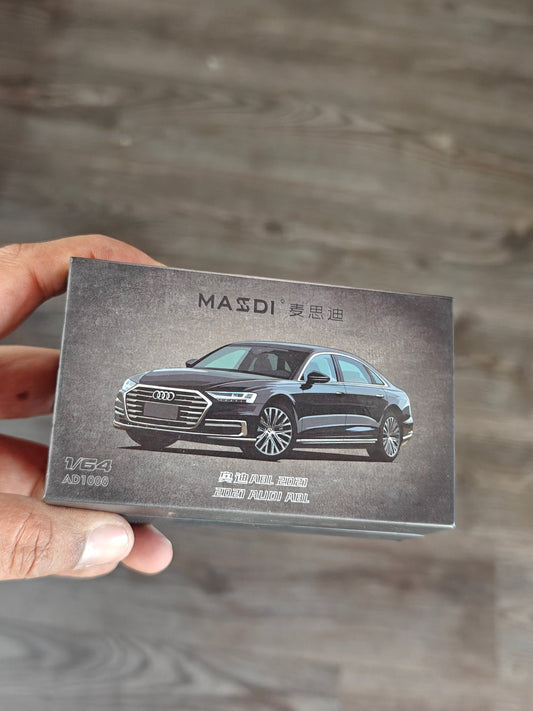 Massdi 2021 Audi A8 L - Black (Open Box) - Kinder Logs