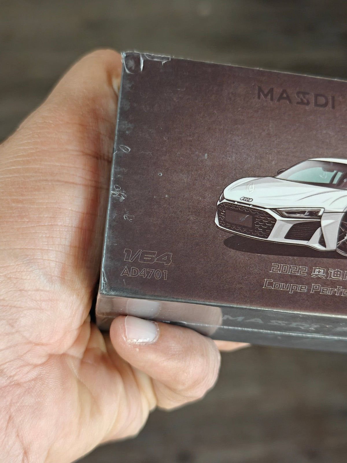 Massdi 2022 Audi R8 V10 Coupe Performance - White (Sealed Box) - Kinder Logs