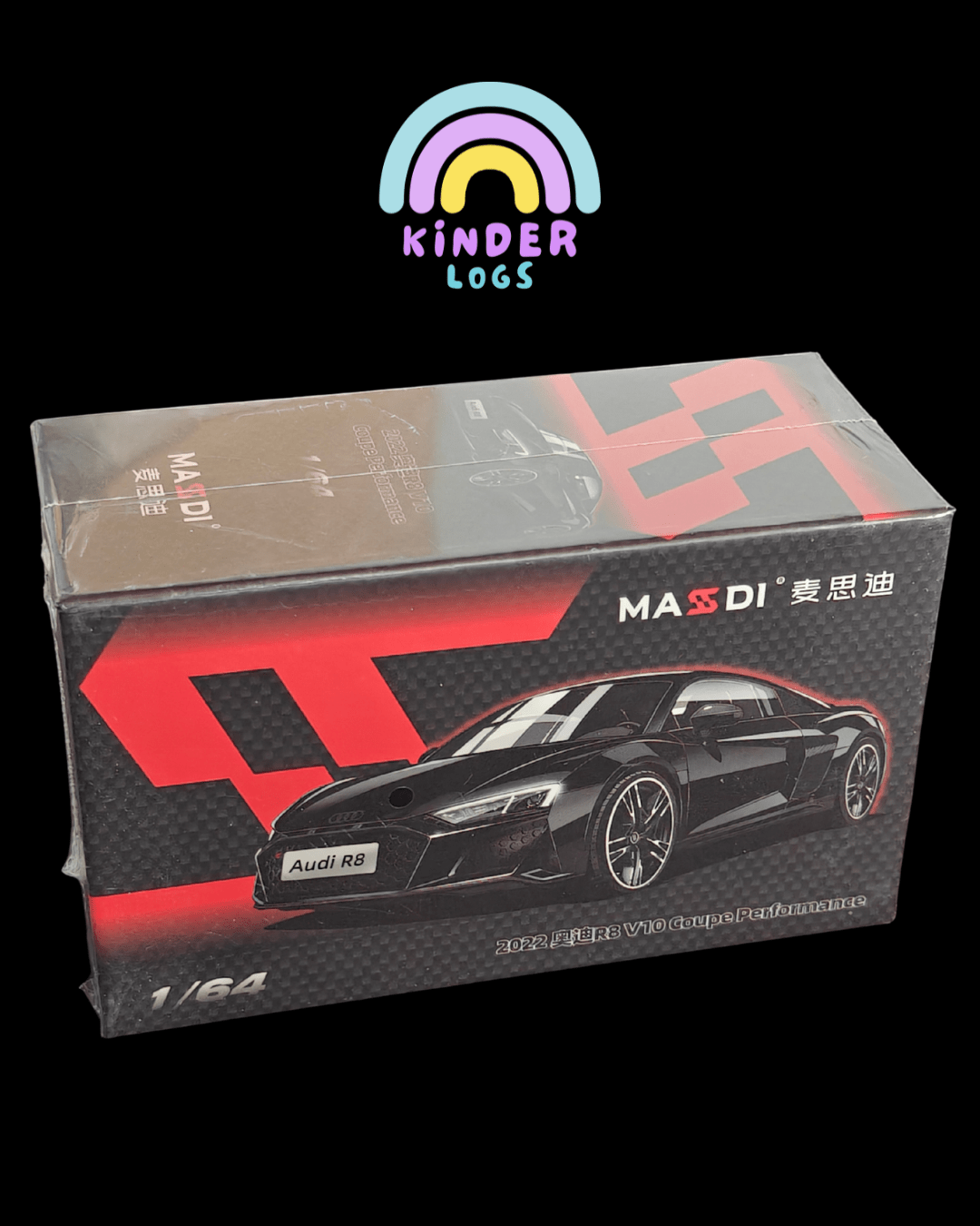 Massdi Audi R8 V10 Coupe (Sealed Box) - Kinder Logs