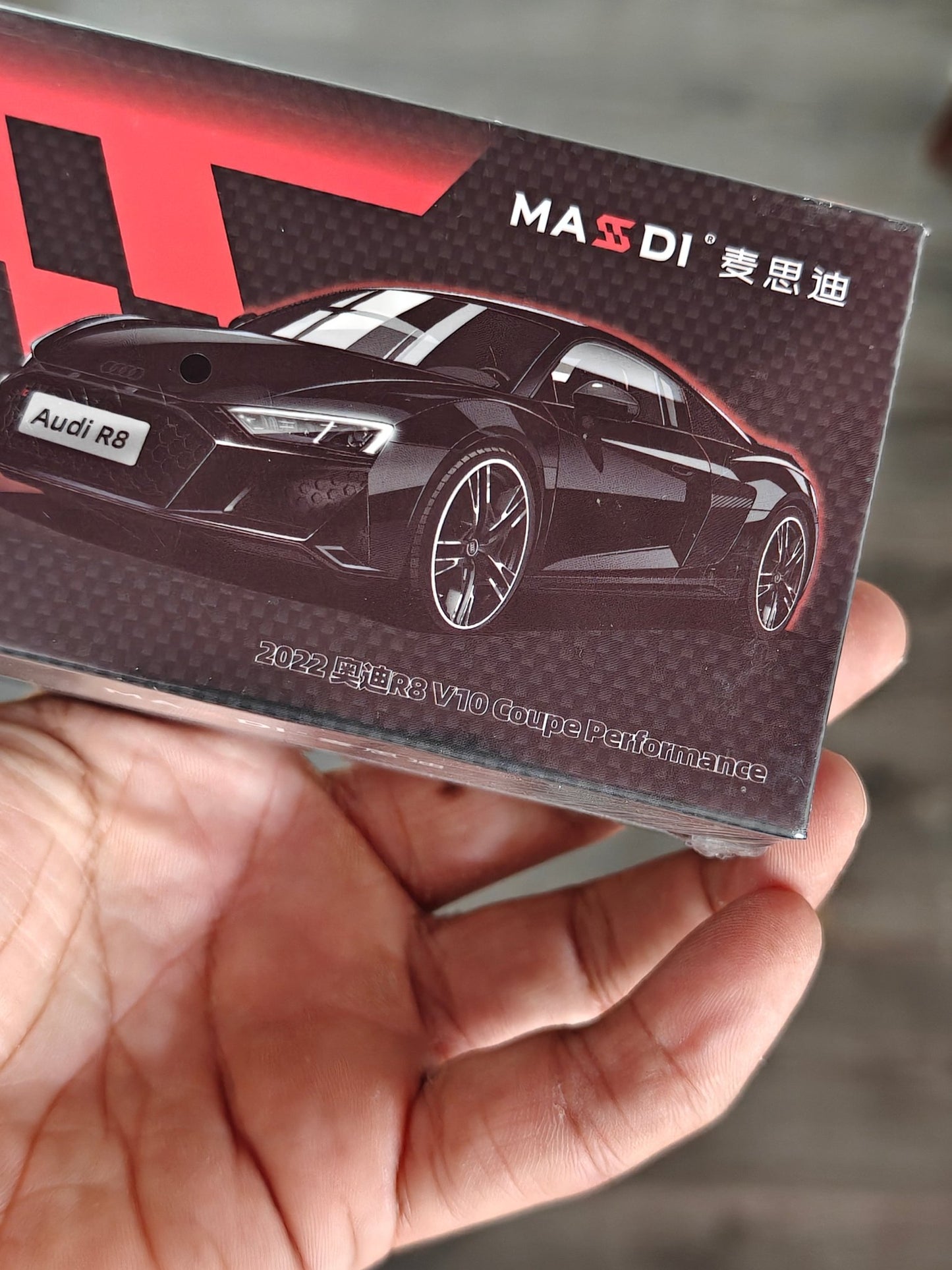 Massdi Audi R8 V10 Coupe (Sealed Box) - Kinder Logs