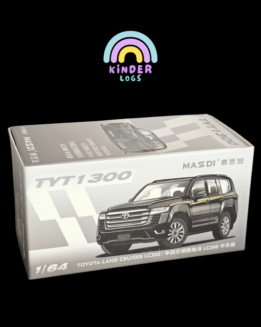 Massdi Toyota Land Cruiser LC300 - Black - TYT1300 (Open Box) - Kinder Logs