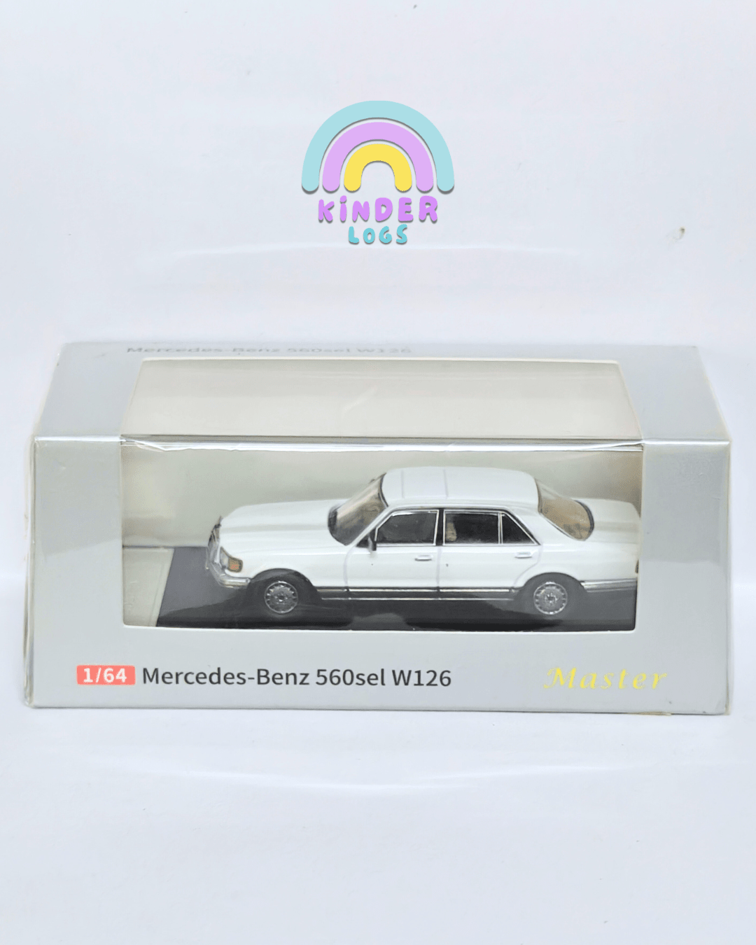 Master Mercedes - Benz 560SEL W126 - White (Sealed Box) - Kinder Logs