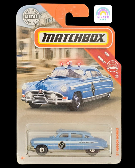Matchbox 1951 Hudson Hornet Police Car - Kinder Logs