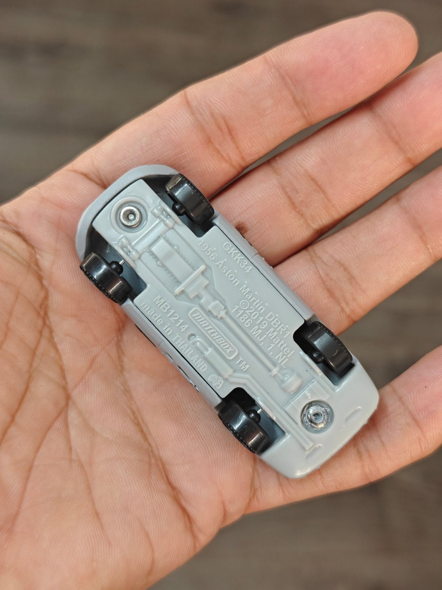 Matchbox 1956 Aston Martin DBR1 - Grey (Uncarded - New) - Kinder Logs