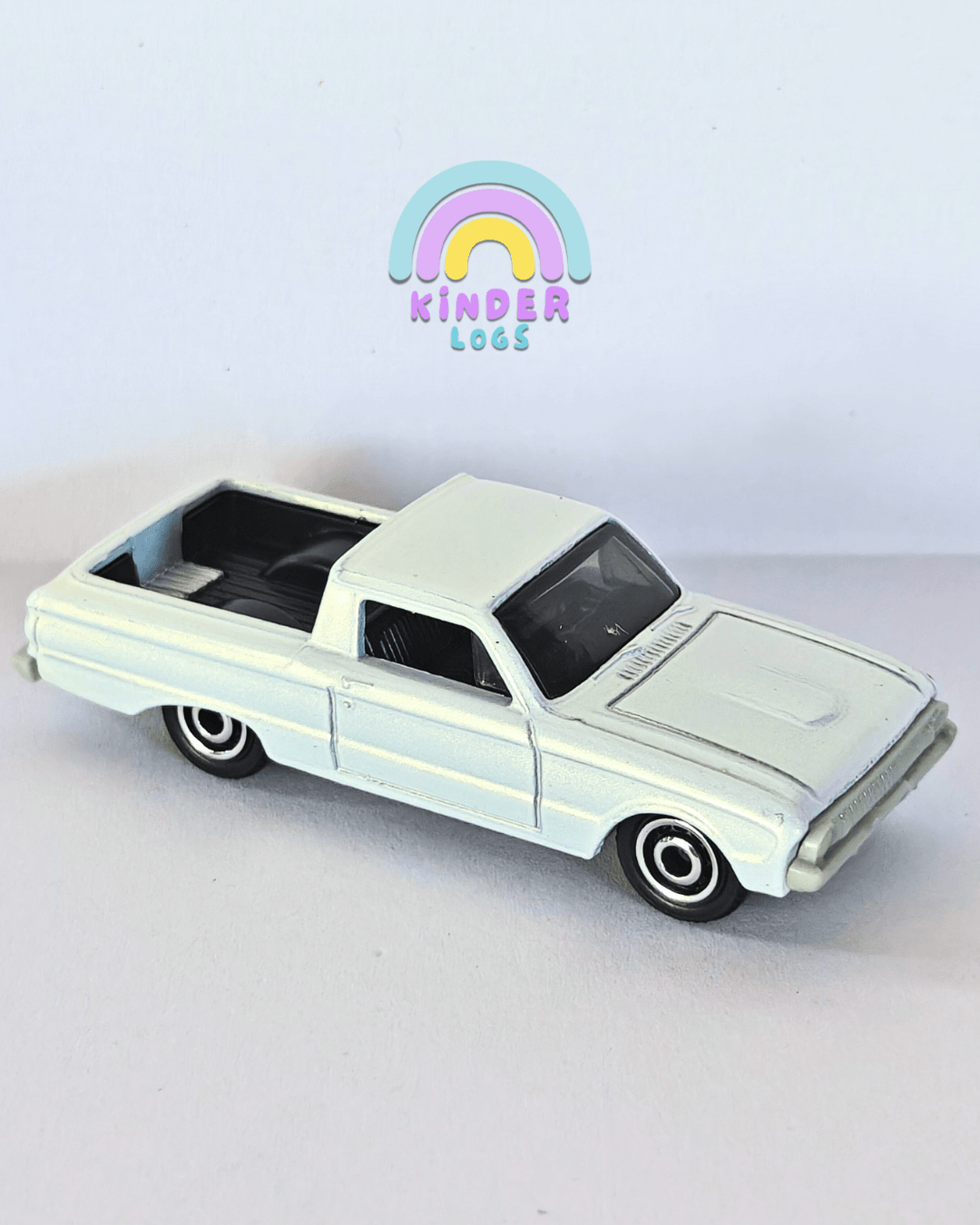 Matchbox 1961 Ford Falcon Ranchero - White (Uncarded - New) - Kinder Logs