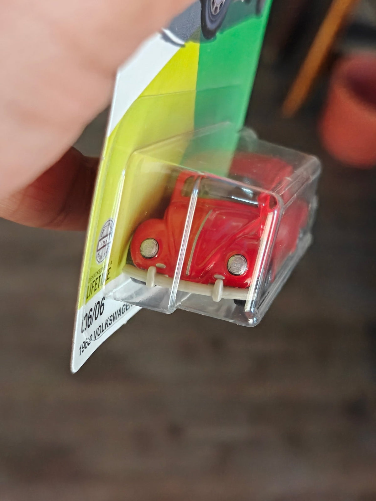 Matchbox 1962 Volkswagen Beetle - Red (Imported) - Kinder Logs
