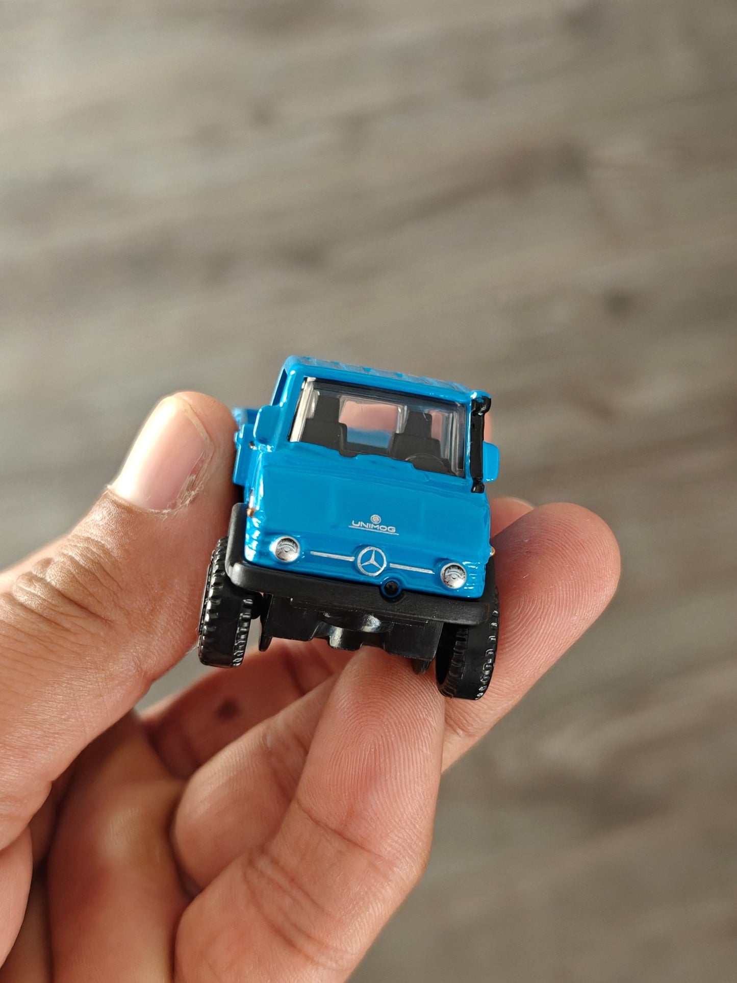 Matchbox 1963 Mercedes UNIMOG 406 - Blue (Uncarded - New) - Kinder Logs