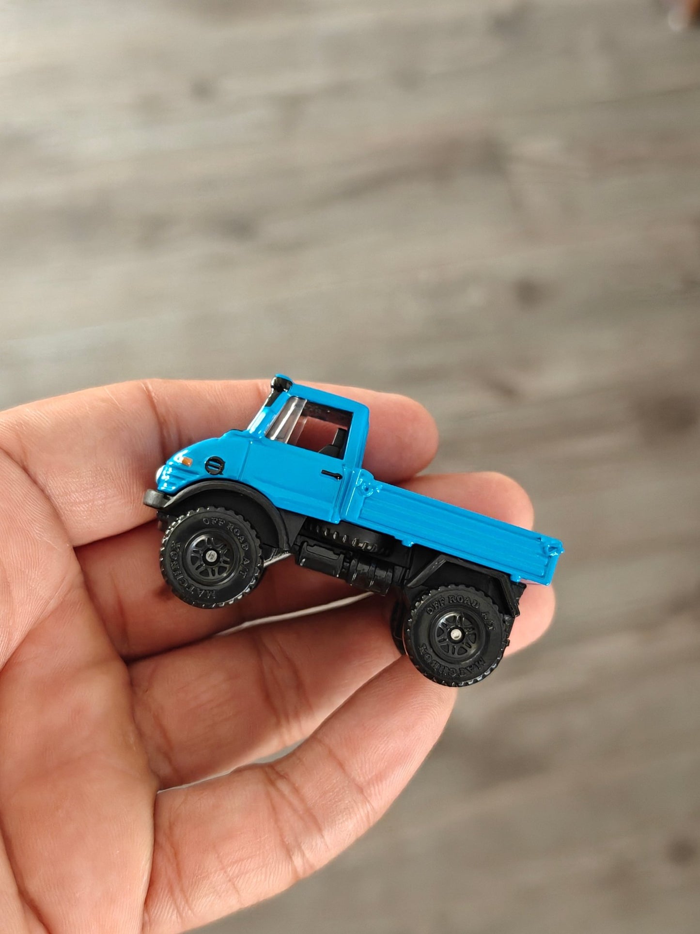 Matchbox 1963 Mercedes UNIMOG 406 - Blue (Uncarded - New) - Kinder Logs