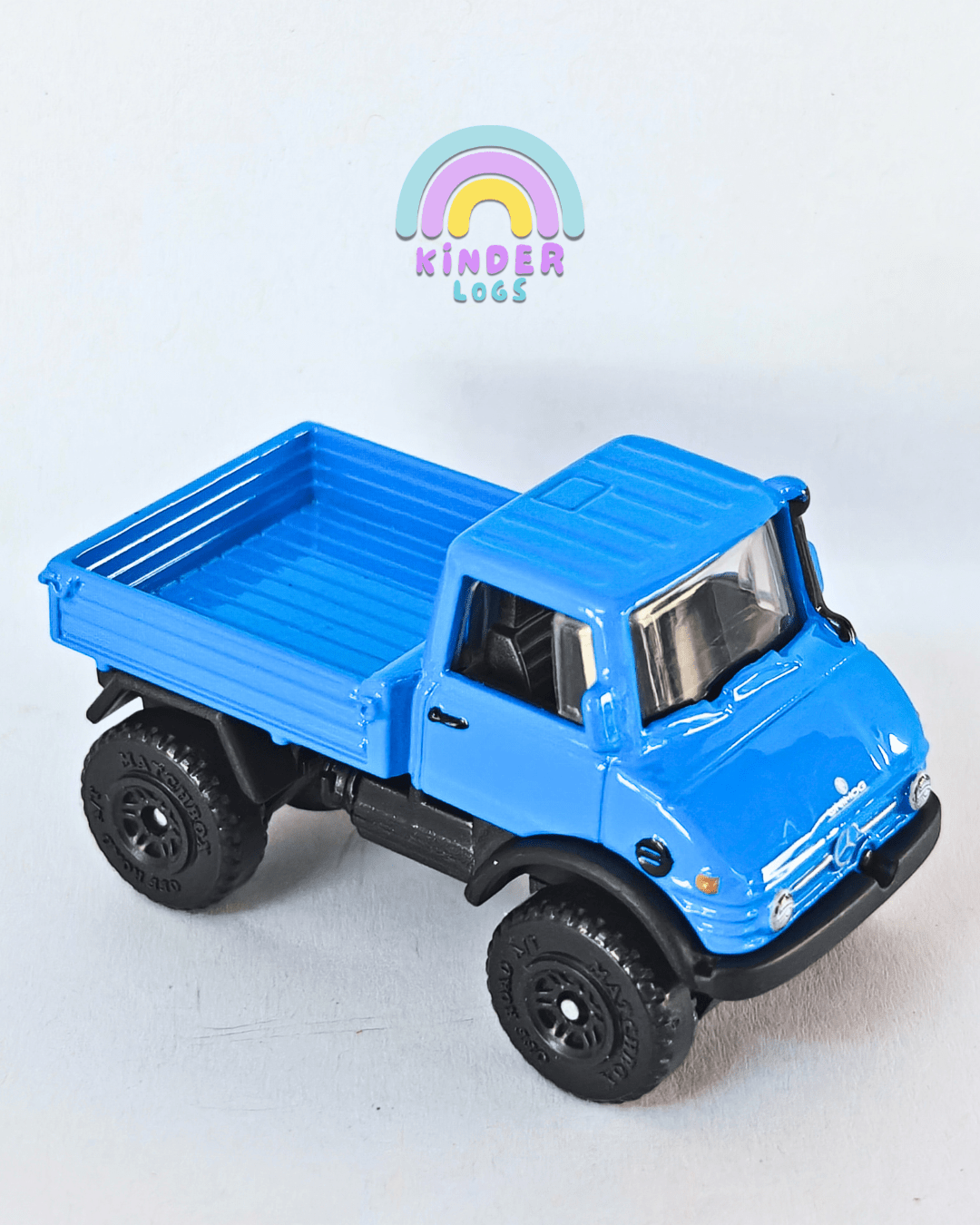 Matchbox 1963 Mercedes UNIMOG 406 - Blue (Uncarded - New) - Kinder Logs