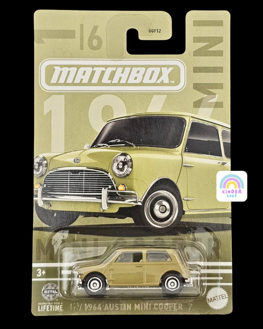 Matchbox 1964 Austin Mini Cooper (1/6) - Kinder Logs