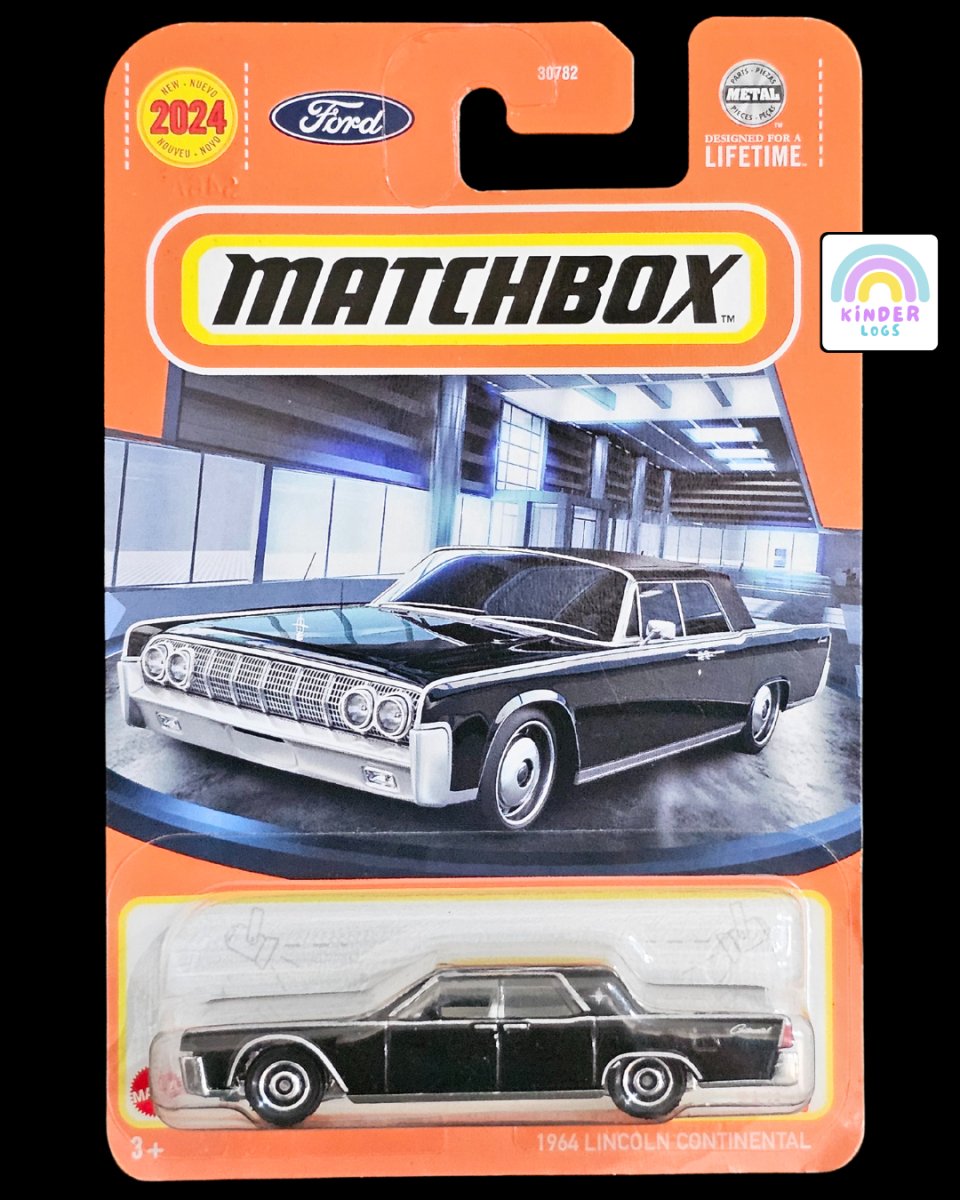 Matchbox 1964 Lincoln Continental - Black Color - Kinder Logs