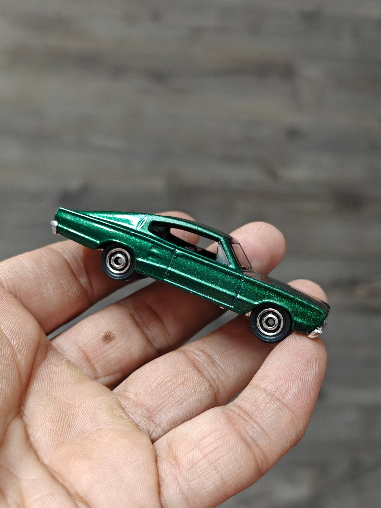 Matchbox 1966 Dodge Charger - Green (Uncarded - New) - Kinder Logs