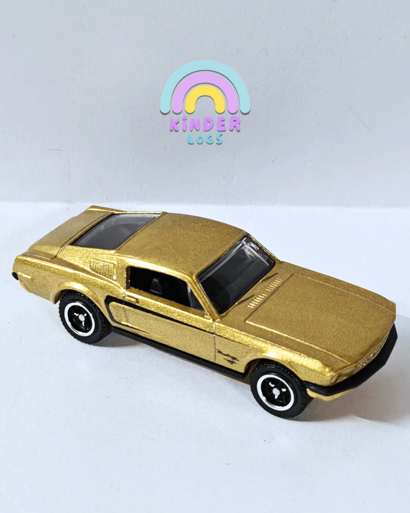 Matchbox 1968 Ford Mustang Fastback - Gold (Uncarded) - Kinder Logs India