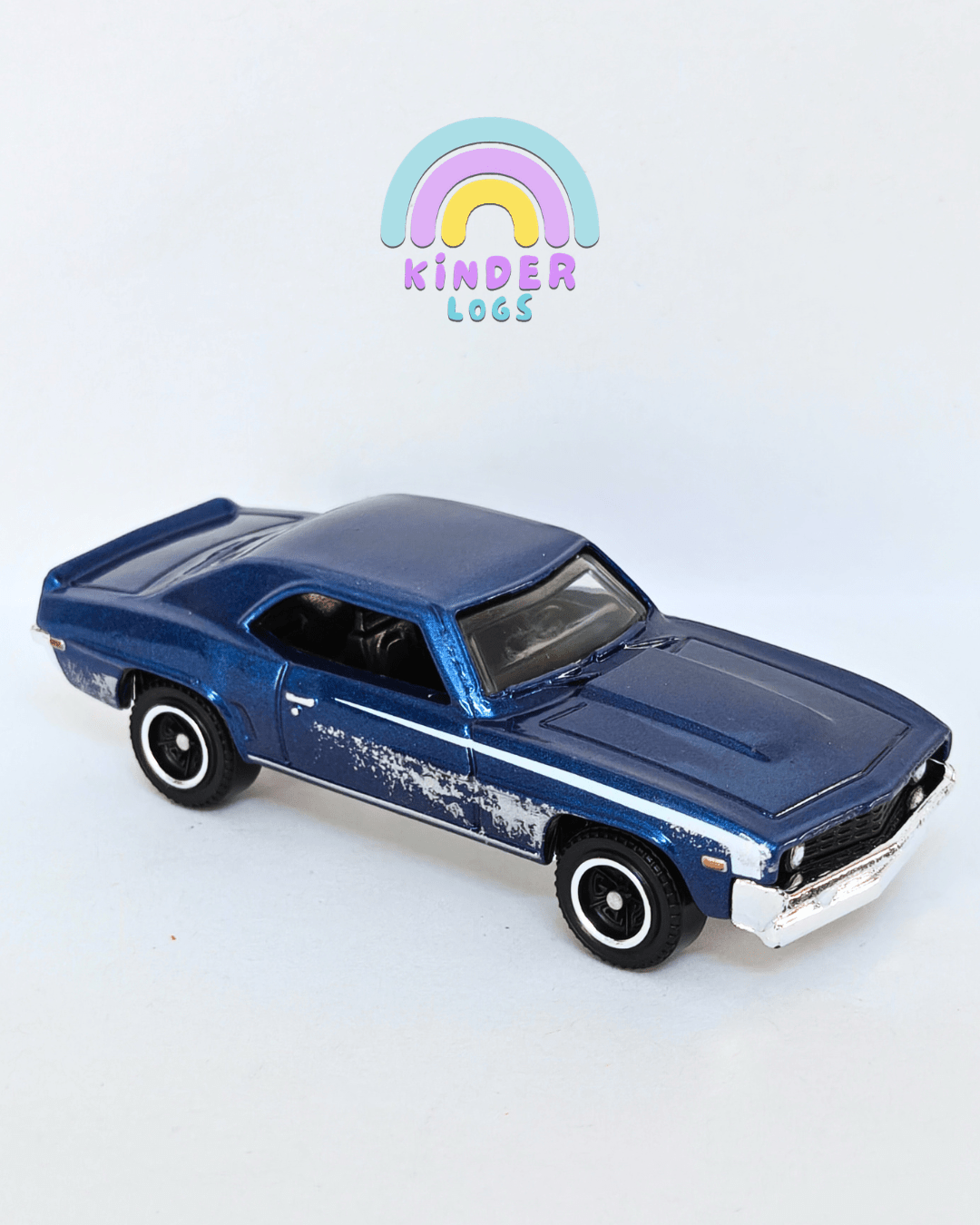 Matchbox 1969 Chevrolet Camaro - Blue (Uncarded - New) - Kinder Logs