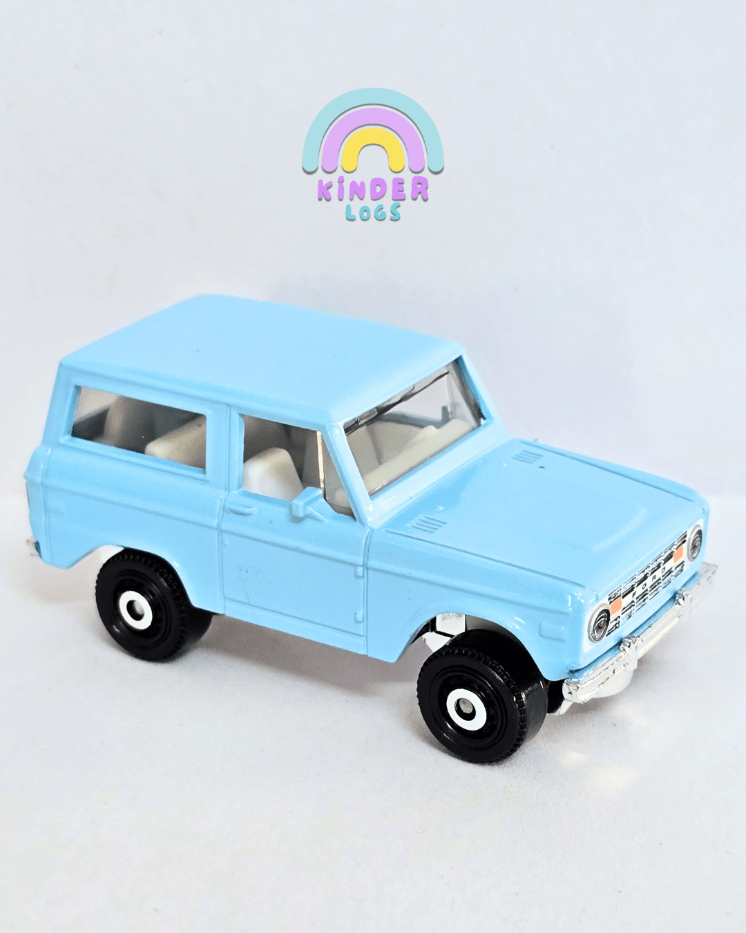 Matchbox 1970 Ford Bronco - Baby Blue (Uncarded - New) - Kinder Logs