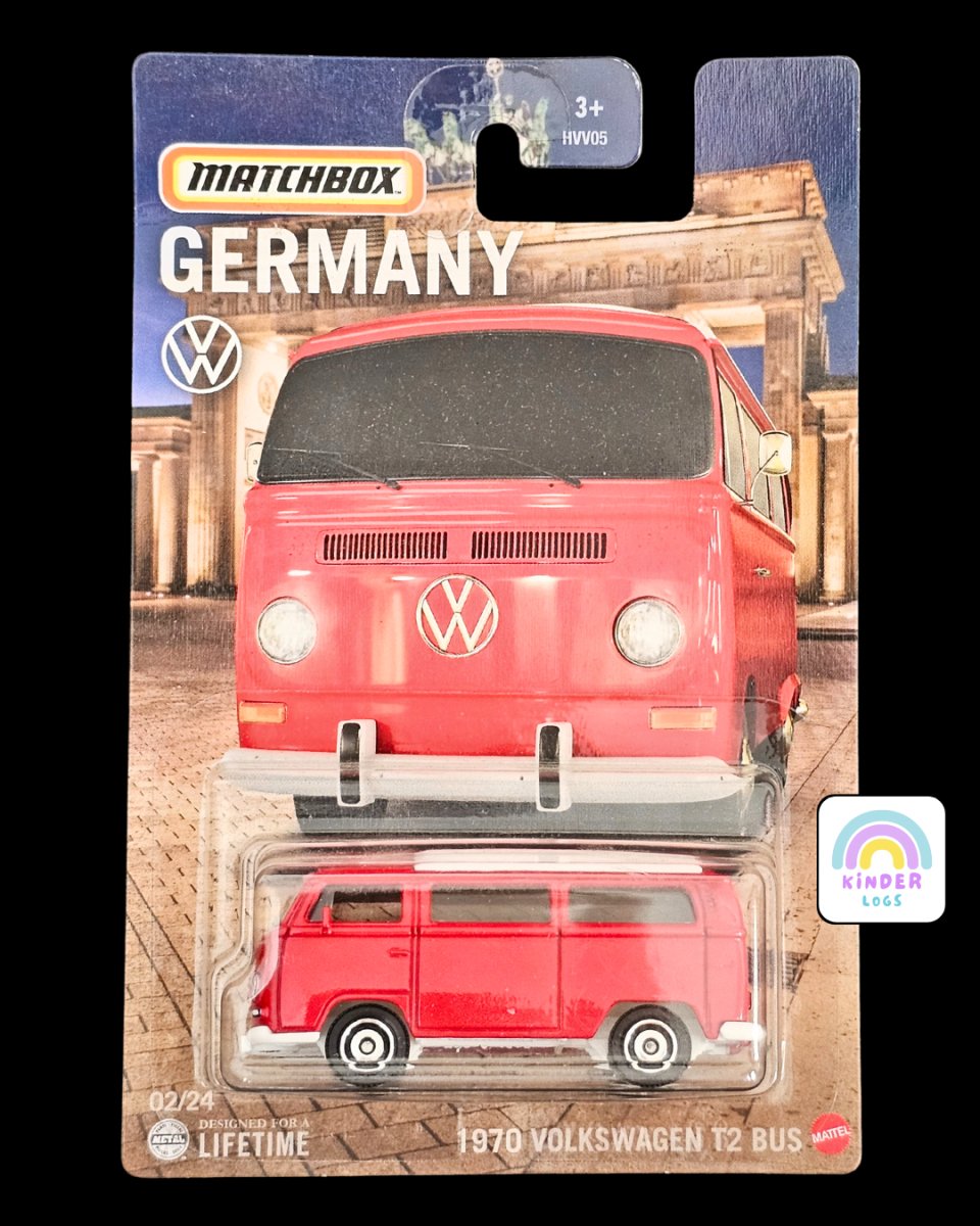 Matchbox 1970 Volkswagen T2 Bus - Germany Series - Kinder Logs